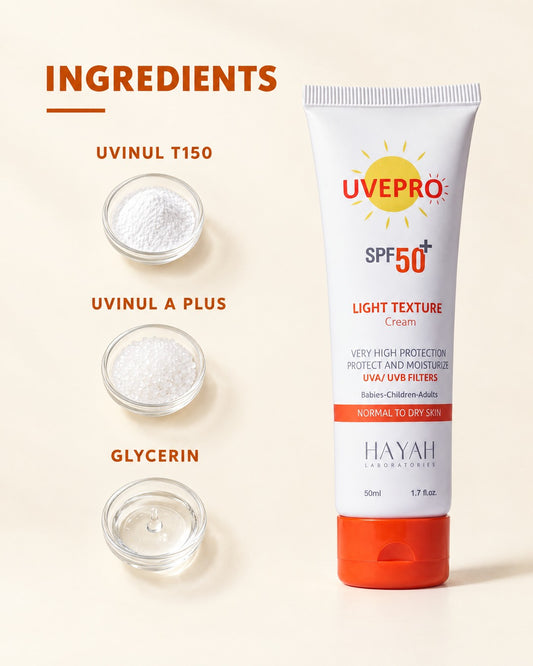 UVEPRO Light Texture Cream SPF 50+ 50ml