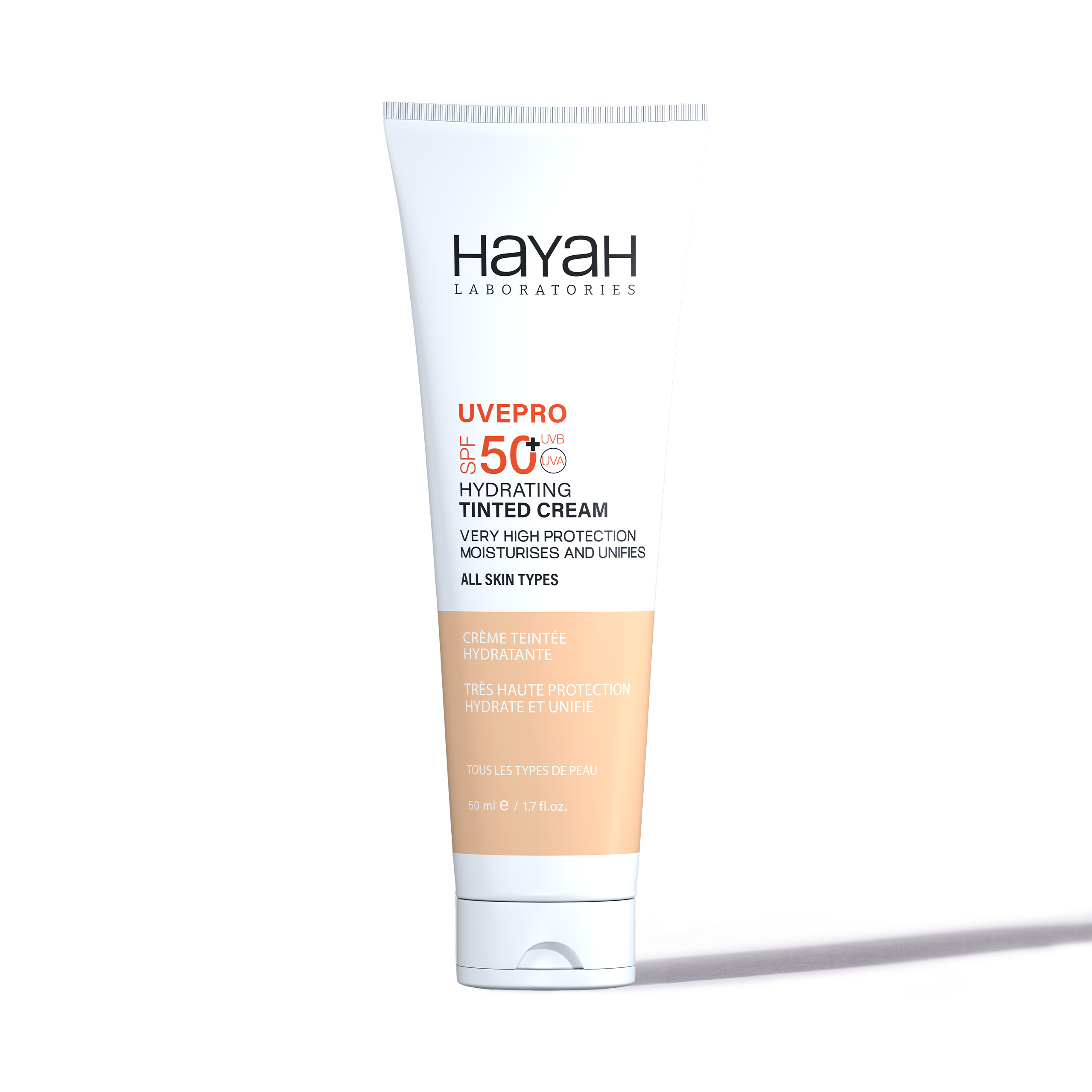 UVEPRO Hydrating Tinted Cream SPF50+ 50ml – Hayah Laboratories