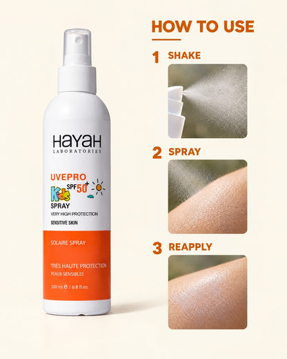UVEPRO Kids SPF 50+ Spray 200ml