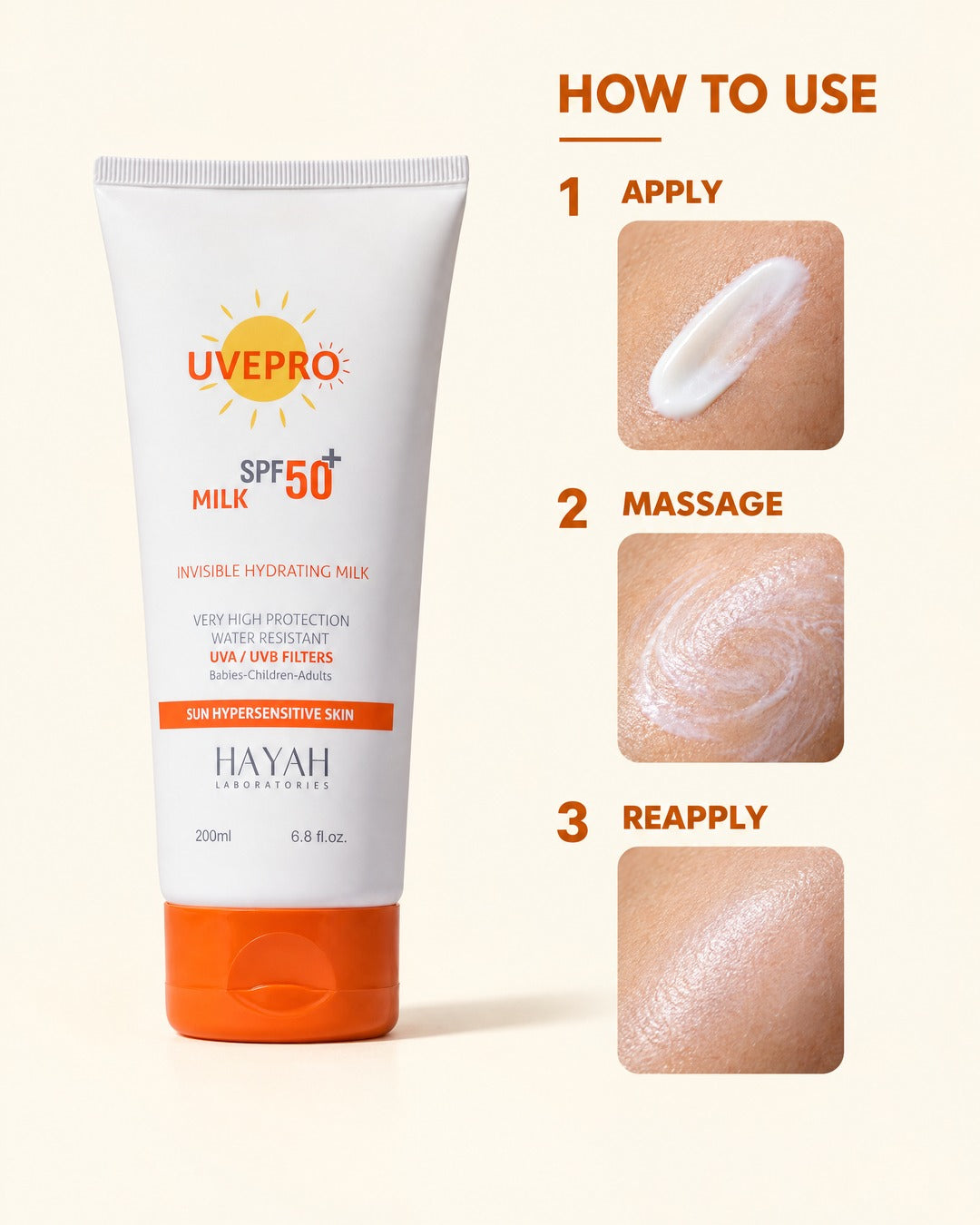 UVEPRO Milk SPF 50+ 200ml