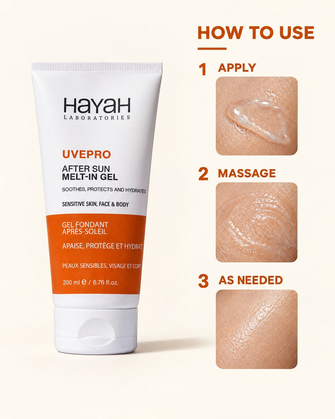 UVEPRO After Sun Melt-in Gel 200ml